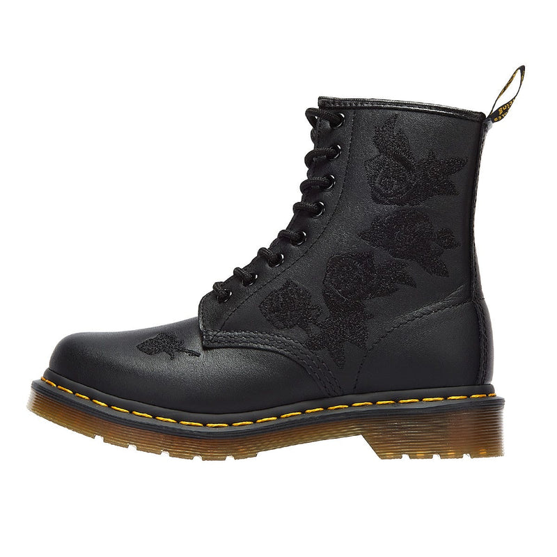 Dr. Martens 1460 Vonda Mono Floral Softy Womens Black Boots