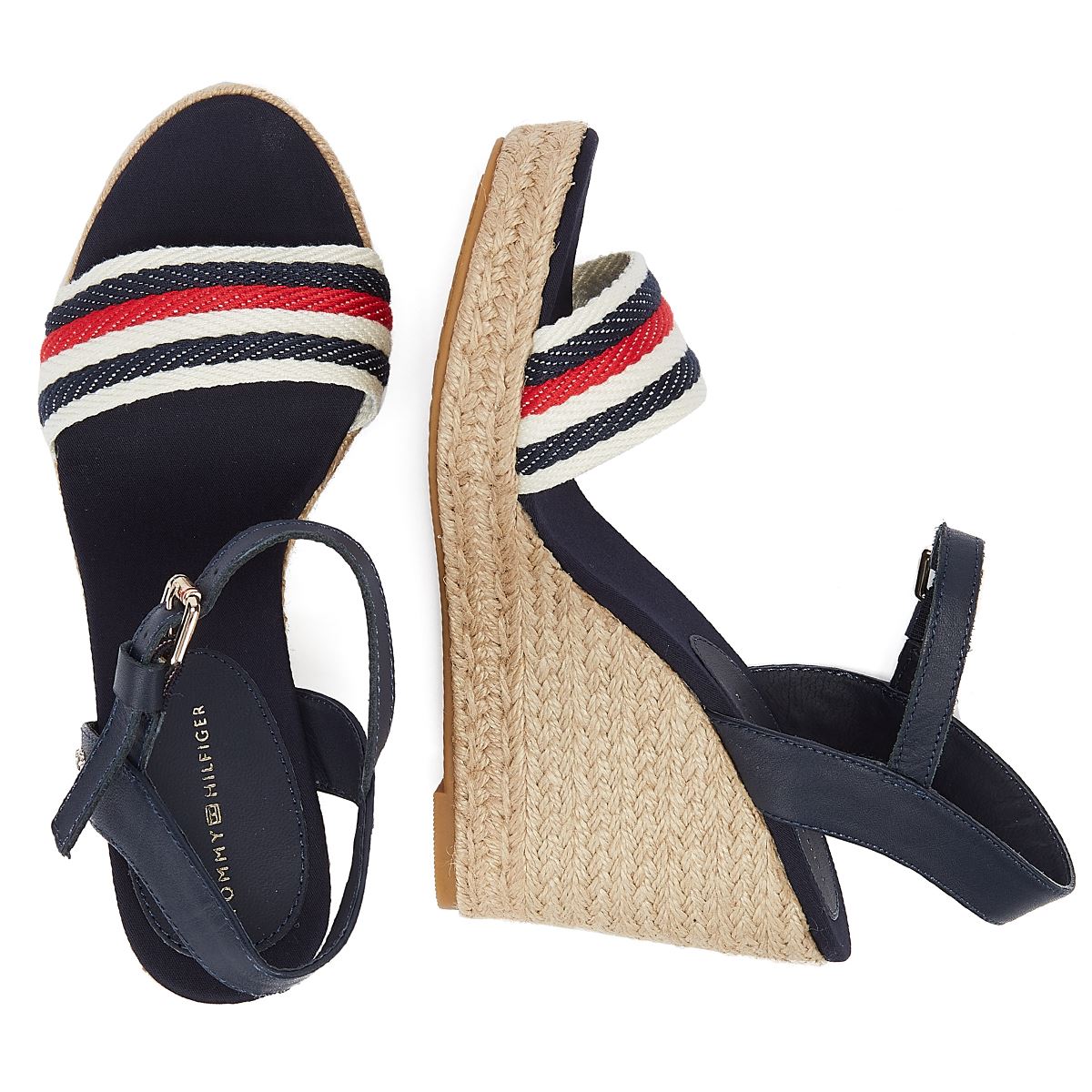 Tommy Hilfiger Corporate Wedge Women's Blue Sandal
