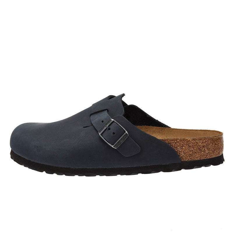 Birkenstock Boston Oiled Nubuck Black Clogs