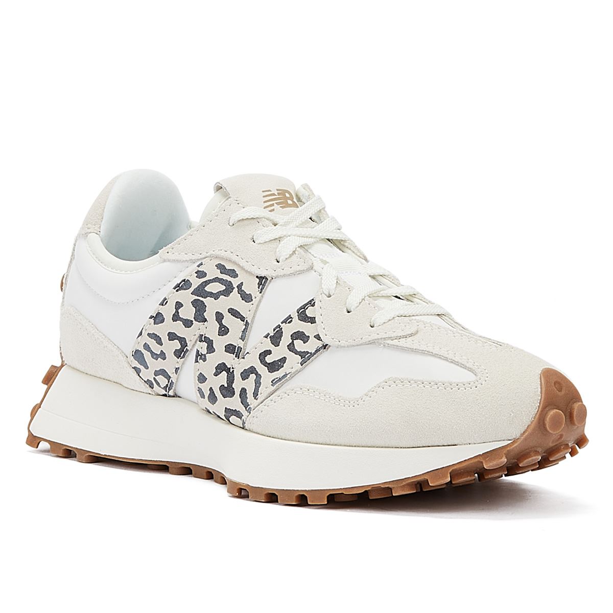 New Balance 327 Animal Print Sea Salt Women's White Sneakers
