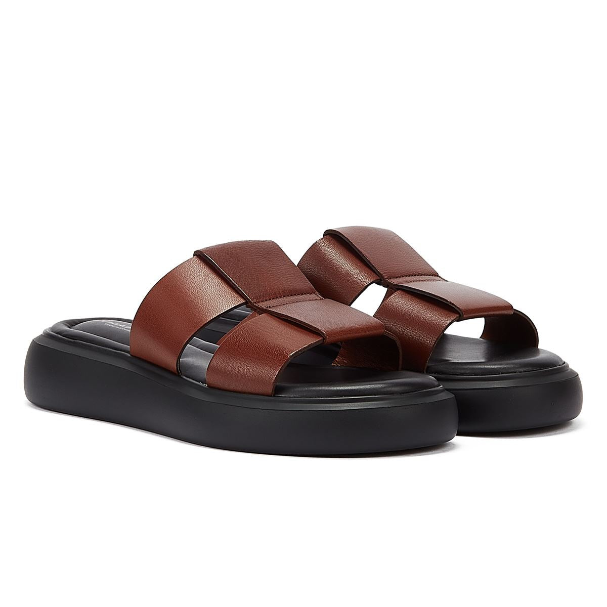 Vagabond Blenda Fish Mule Leather Cognac Women's Brown Sandal
