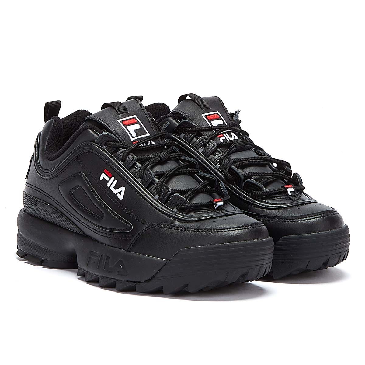Fila Disruptor II Premium Black / White / Fila Red Sneakers
