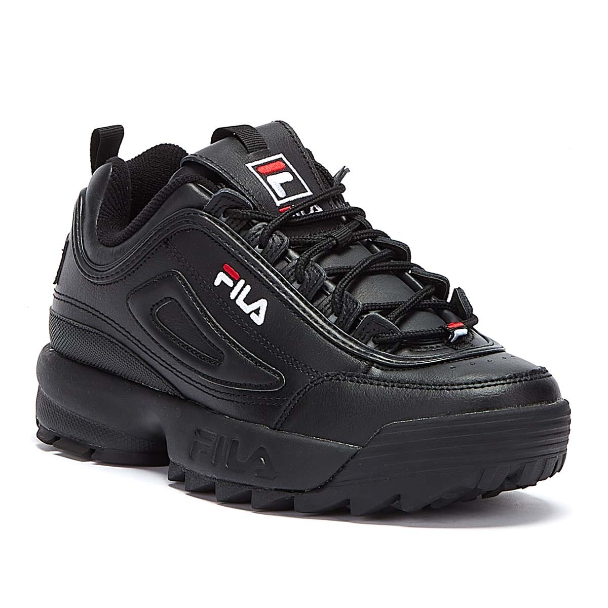 Fila Disruptor II Premium Black White Trainers At Great Price
