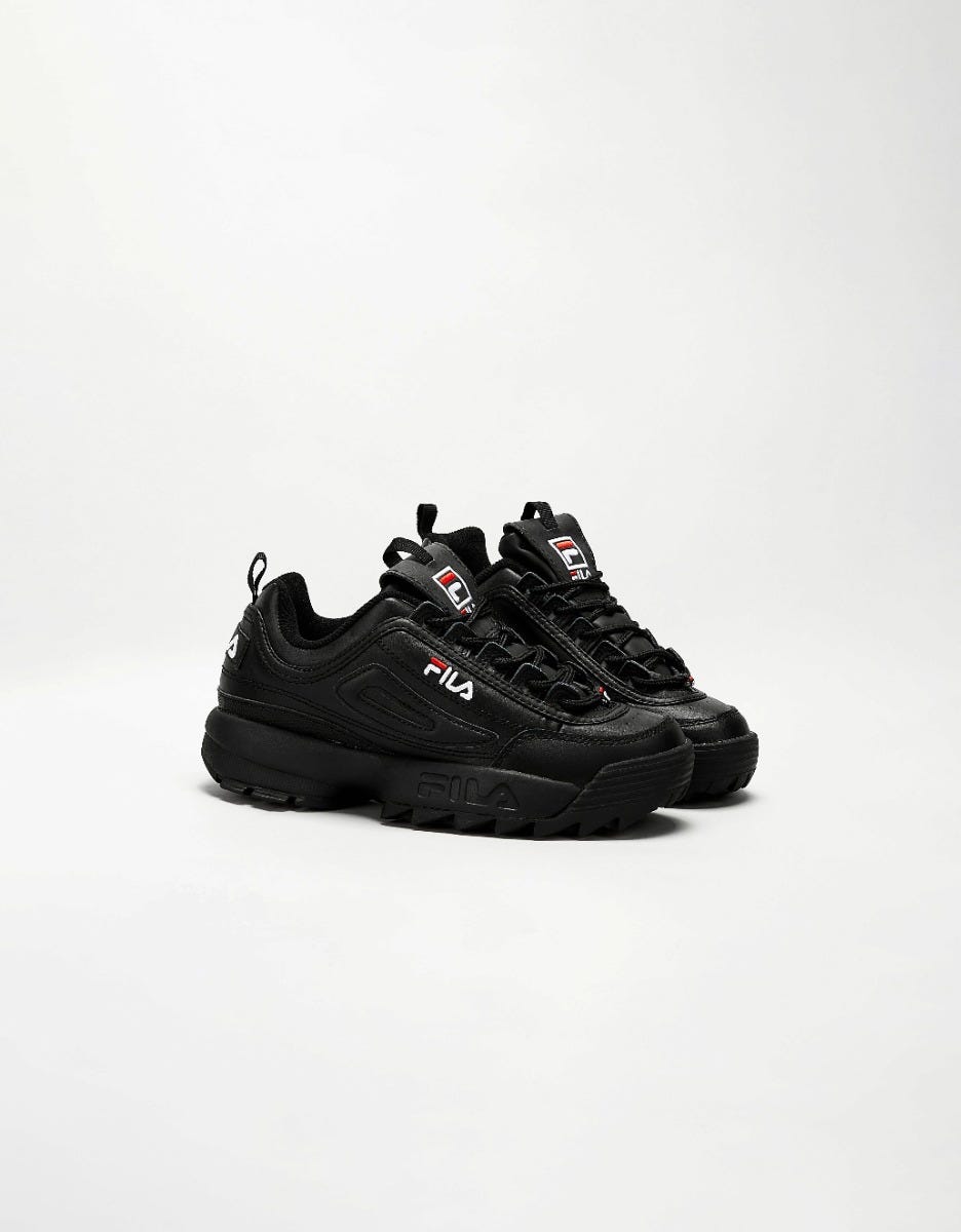 Fila Disruptor II Premium Black / White / Fila Red Sneakers
