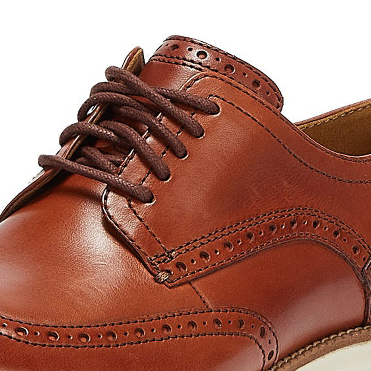 Cole Haan ØriginalGrand Shortwing Oxford Mens Brown / White Brogues