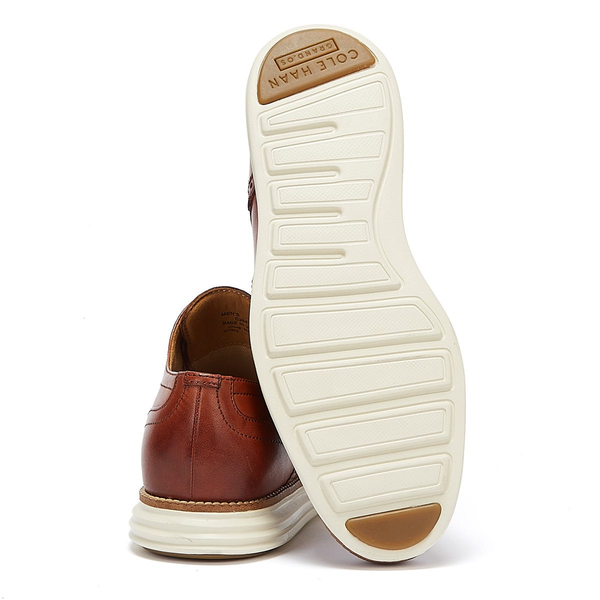 Cole Haan ØriginalGrand Shortwing Oxford Mens Brown / White Brogues