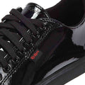 Kickers Tovni Lacer Youth Black Patent Shoes