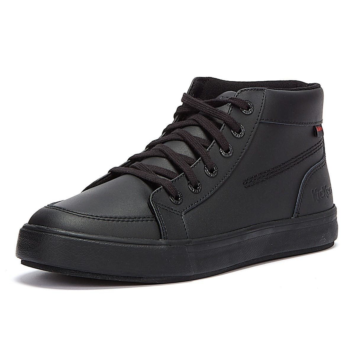 Kickers Tovni Hi Leather Mens Black Sneakers
