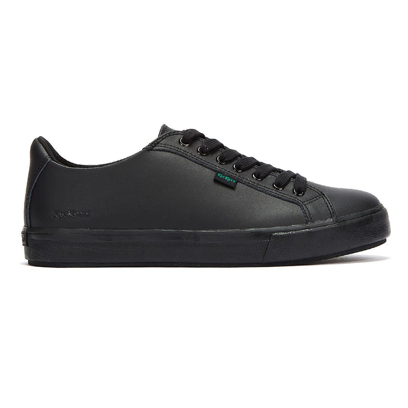 Kickers Black Leather Tovni Lacer Unisex Trainers – Tower-London.US