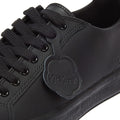 Kickers Black Leather Tovni Lacer Sneakers