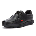 Kickers Reasan Lace Mens Black Leather Shoes