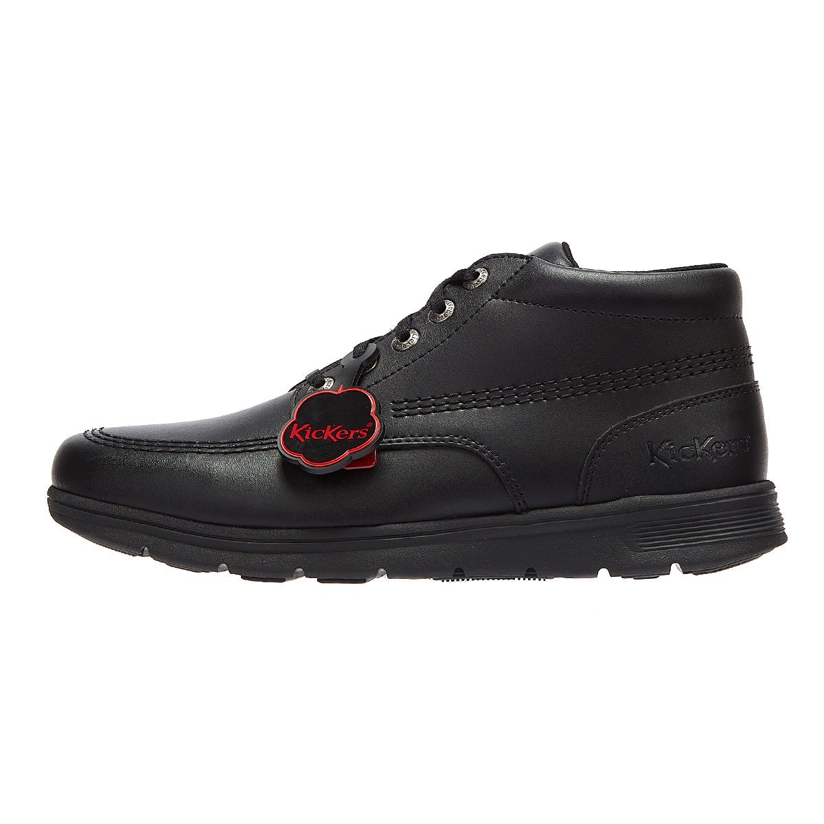Kickers Kelland Lace Hi Black Leather Boots