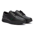 Kickers Kelland Lace Lo Black Leather Shoes