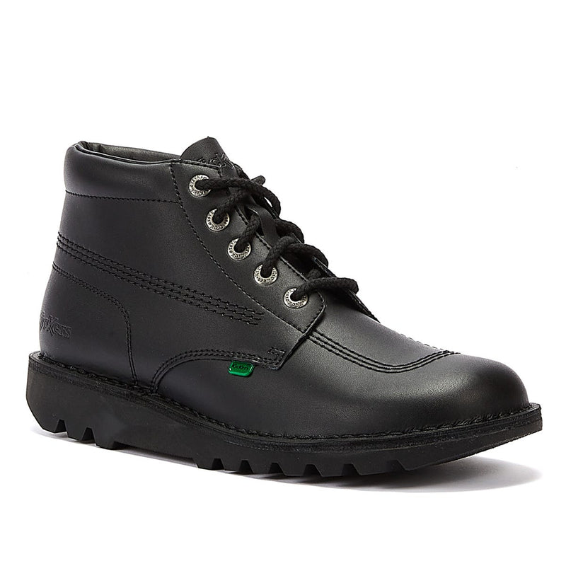 Kickers Kick Hi Mens Black Leather Ankle Boots