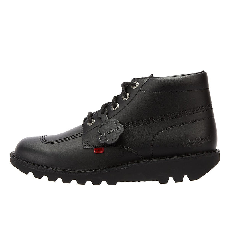 Kickers Kick Hi Mens Black Leather Ankle Boots