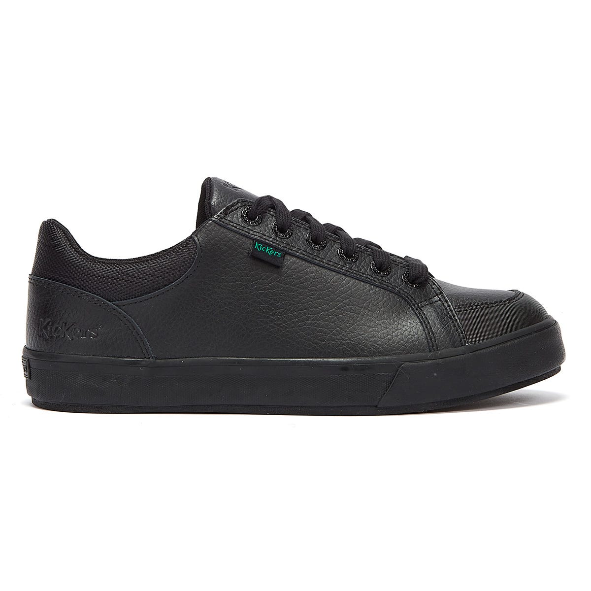 Kickers Tovni Lo Padded Leather Mens Black Shoes