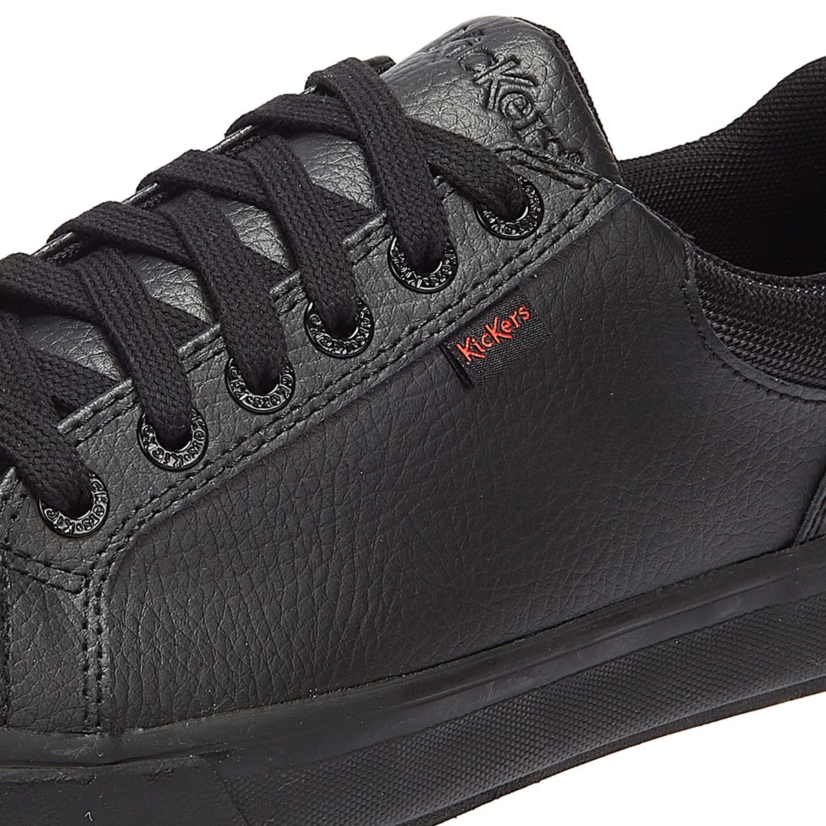 Kickers Tovni Lo Padded Leather Mens Black Shoes