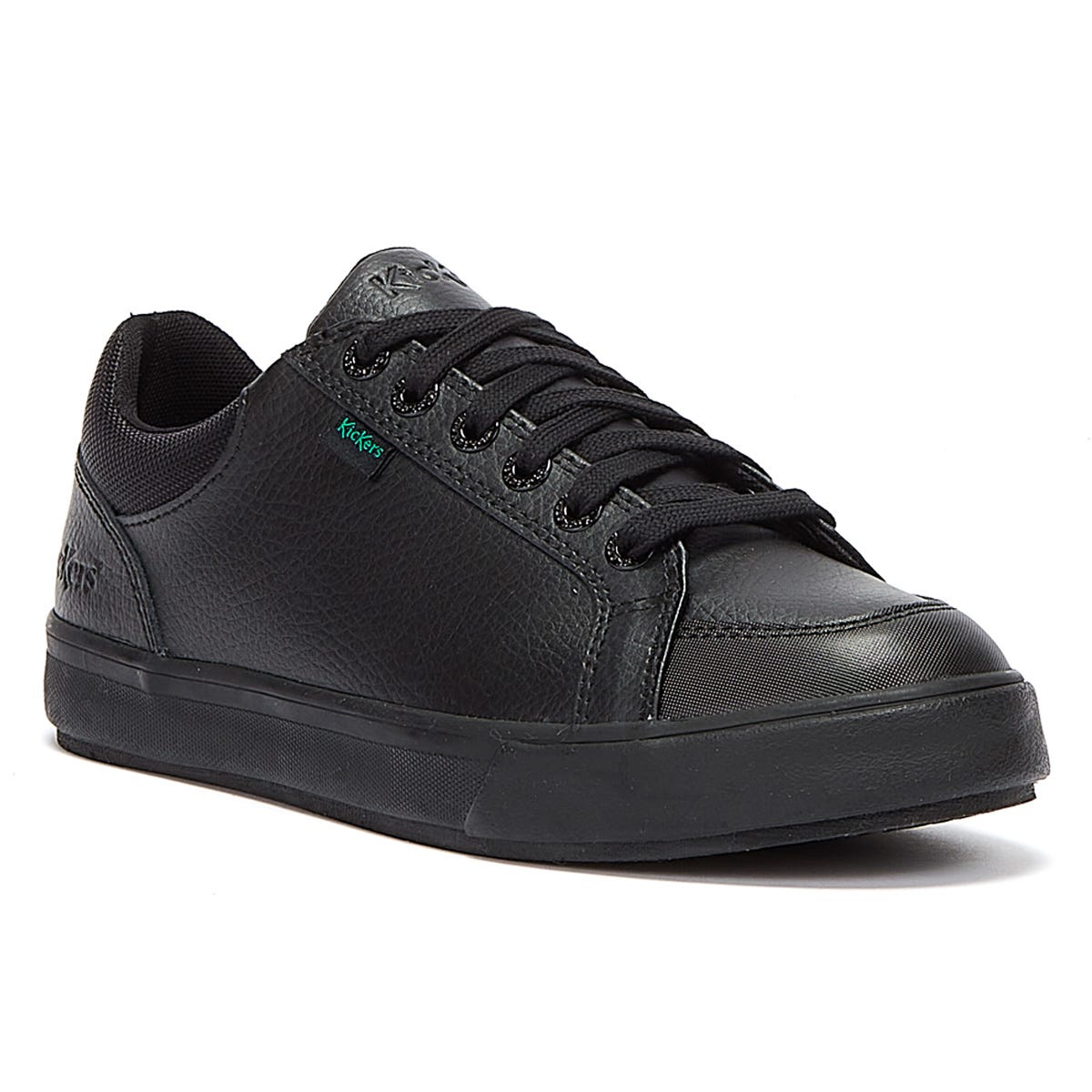 Kickers Tovni Lo Padded Leather Mens Black Shoes