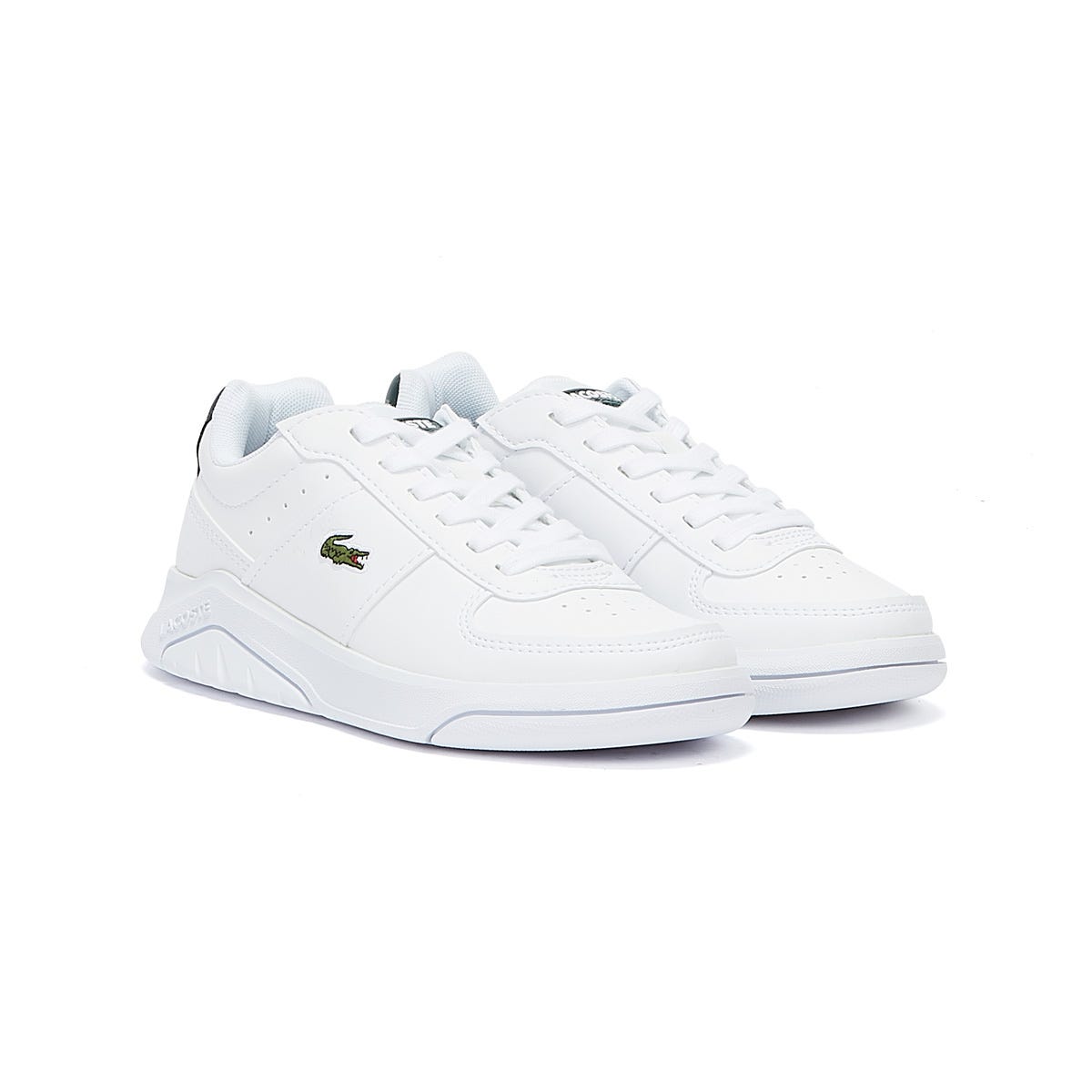 Lacoste Game Advance 0722 1 Junior White / Dark Green Sneakers