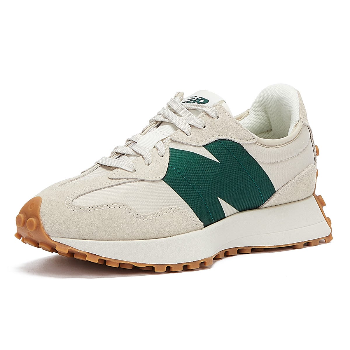 New Balance 327 Mens Grey / Green Sneakers