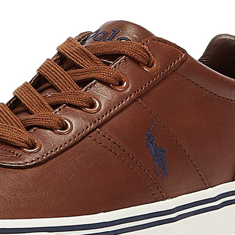 Ralph Lauren Hanford Mens Tan Leather Trainers 8167650462WCD TOWER