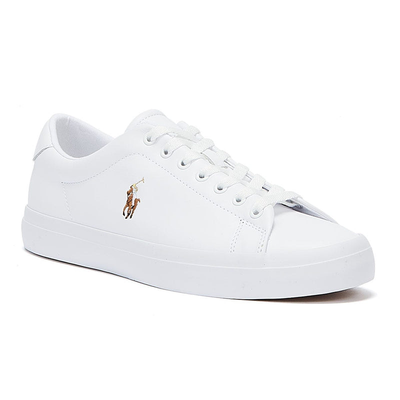 Ralph Lauren Longwood Leather White Sneakers