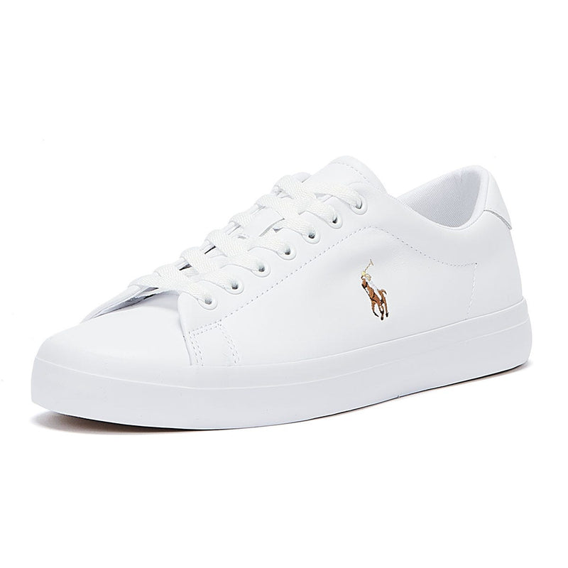 Ralph Lauren Longwood Leather White Sneakers