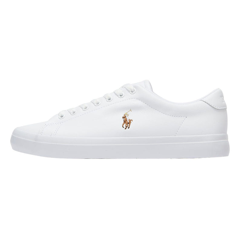 Ralph Lauren Longwood Leather White Sneakers