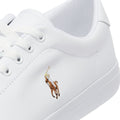 Ralph Lauren Longwood Leather White Sneakers