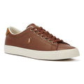 Ralph Lauren Longwood Leather Mens Tan Sneakers