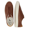 Ralph Lauren Longwood Leather Mens Tan Sneakers