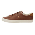 Ralph Lauren Longwood Leather Mens Tan Sneakers