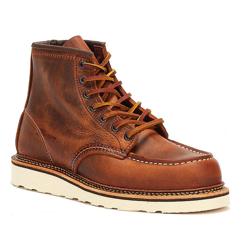 Red Wing Shoes Classic Moc Toe R&T Mens Copper Brown Boots