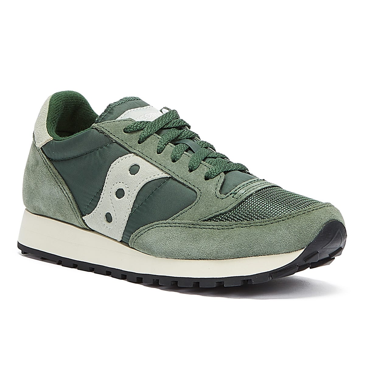 Saucony Jazz Vintage Mens Green / White Sneakers