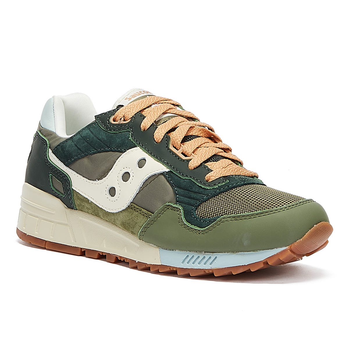 Saucony Shadow 5000 Vintage Mens Dark Green / Tan Sneakers