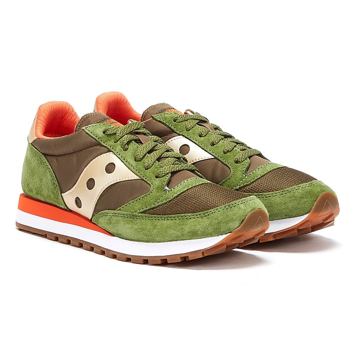 Saucony Jazz 81 Mens Green / Orange Sneakers