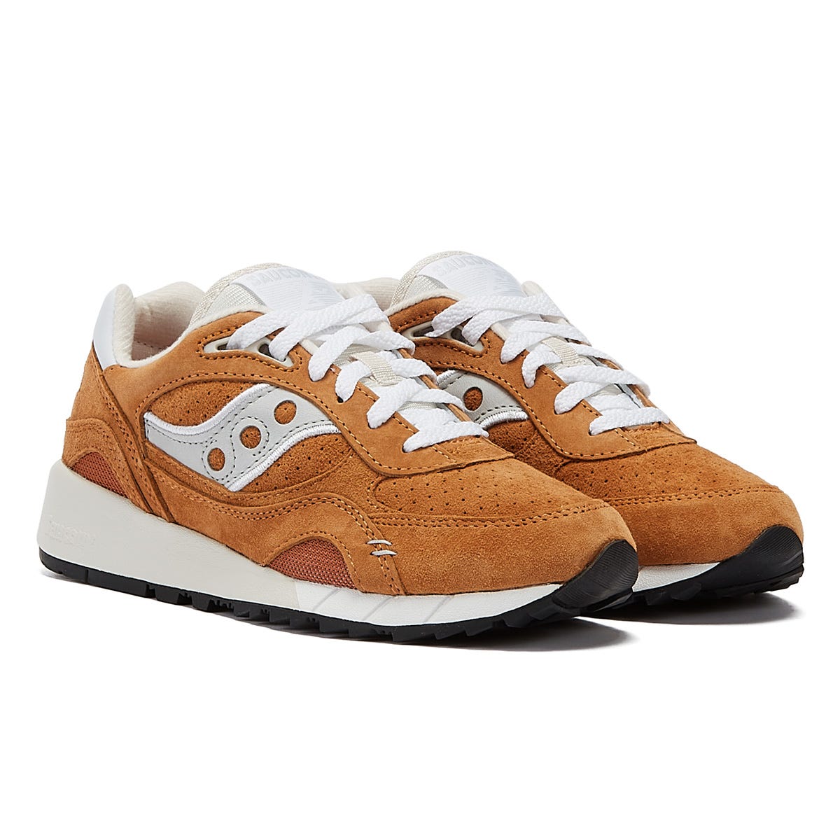 Saucony Shadow 6000 Suede Premium Mens Orange Sneakers