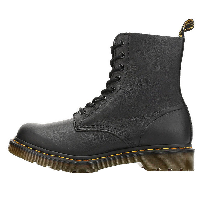 Dr Martens Pascal Virginia Black Leather Boots For Women – Tower-London.US