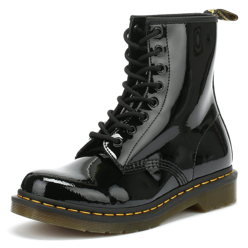 Dr. Martens 1460 Patent Lamper Womens Black Boots