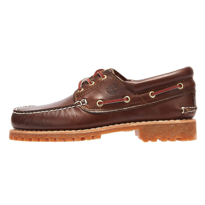 Timberland Mens Brown Traditional 3 Eye Classic Boat Shoes