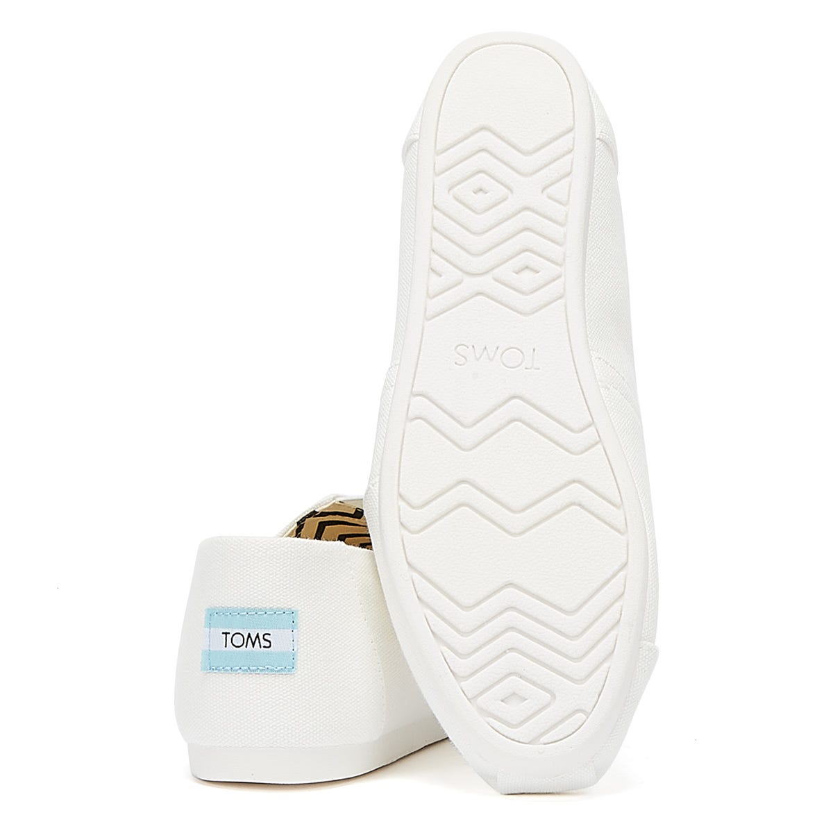 TOMS Alpargata Cotton Canvas Mens White Espadrilles