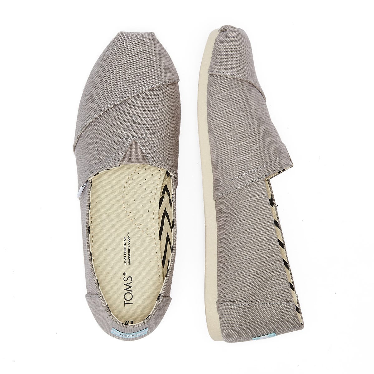 TOMS Alpargata Heritage Canvas Womens Morning Dove Espadrilles