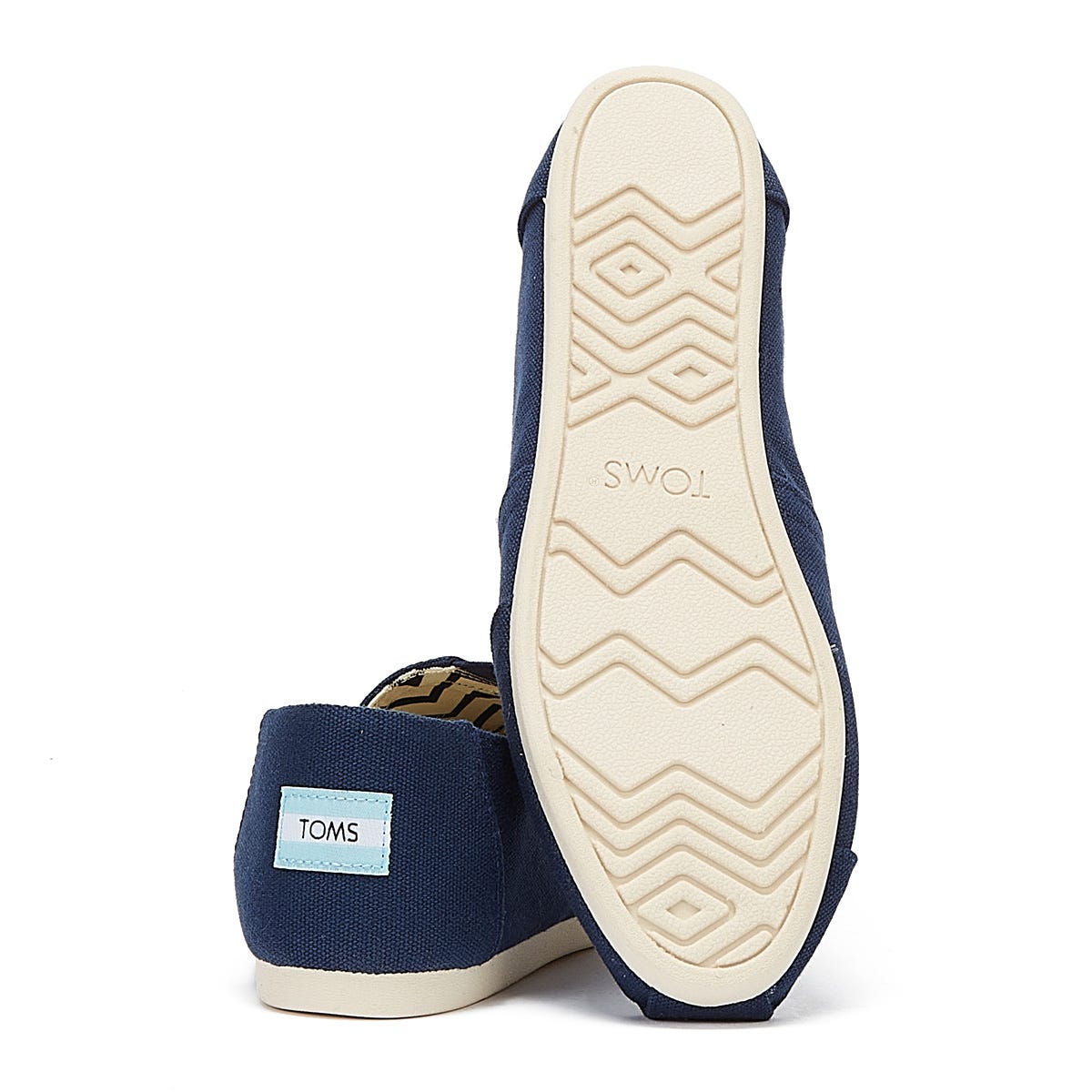 TOMS Alpargata Cotton Canvas Womens Navy Espadrilles
