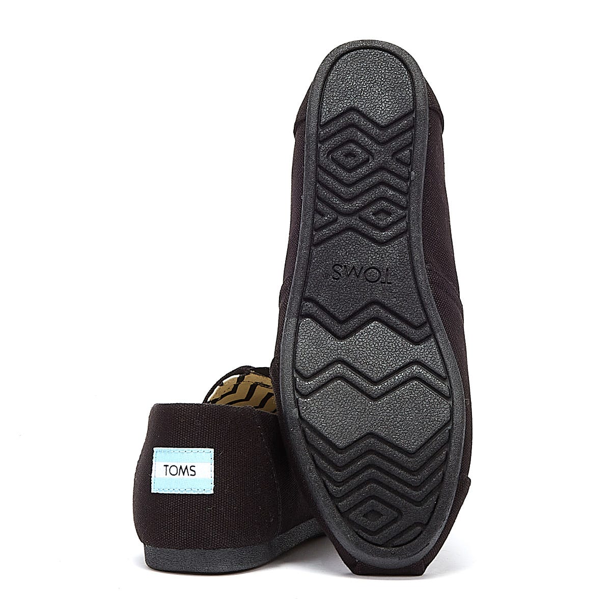 TOMS Alpargata Cotton Canvas Womens Black / Black Espadrilles
