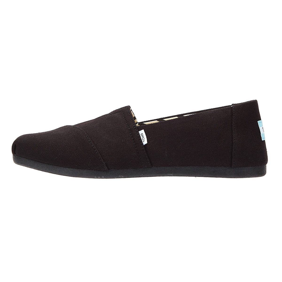 TOMS Alpargata Cotton Canvas Womens Black / Black Espadrilles