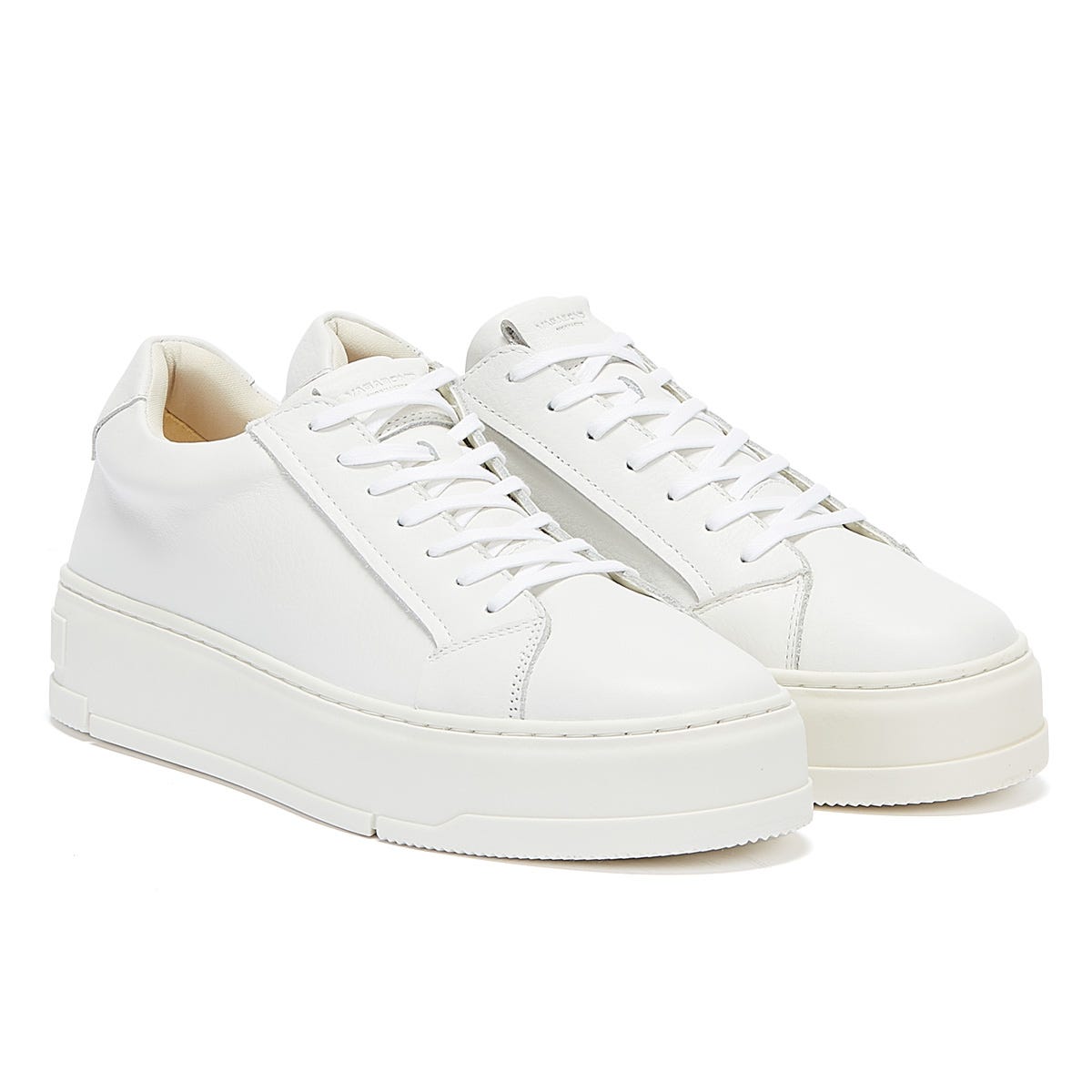 Vagabond Judy Leather Womens White Sneakers