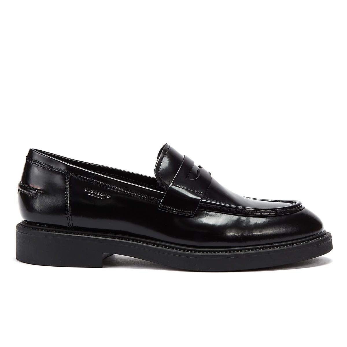 Vagabond Alex Polished Leather Womens Black Loafers