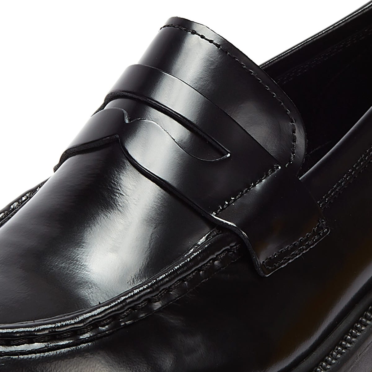Vagabond Alex Polished Leather Womens Black Loafers