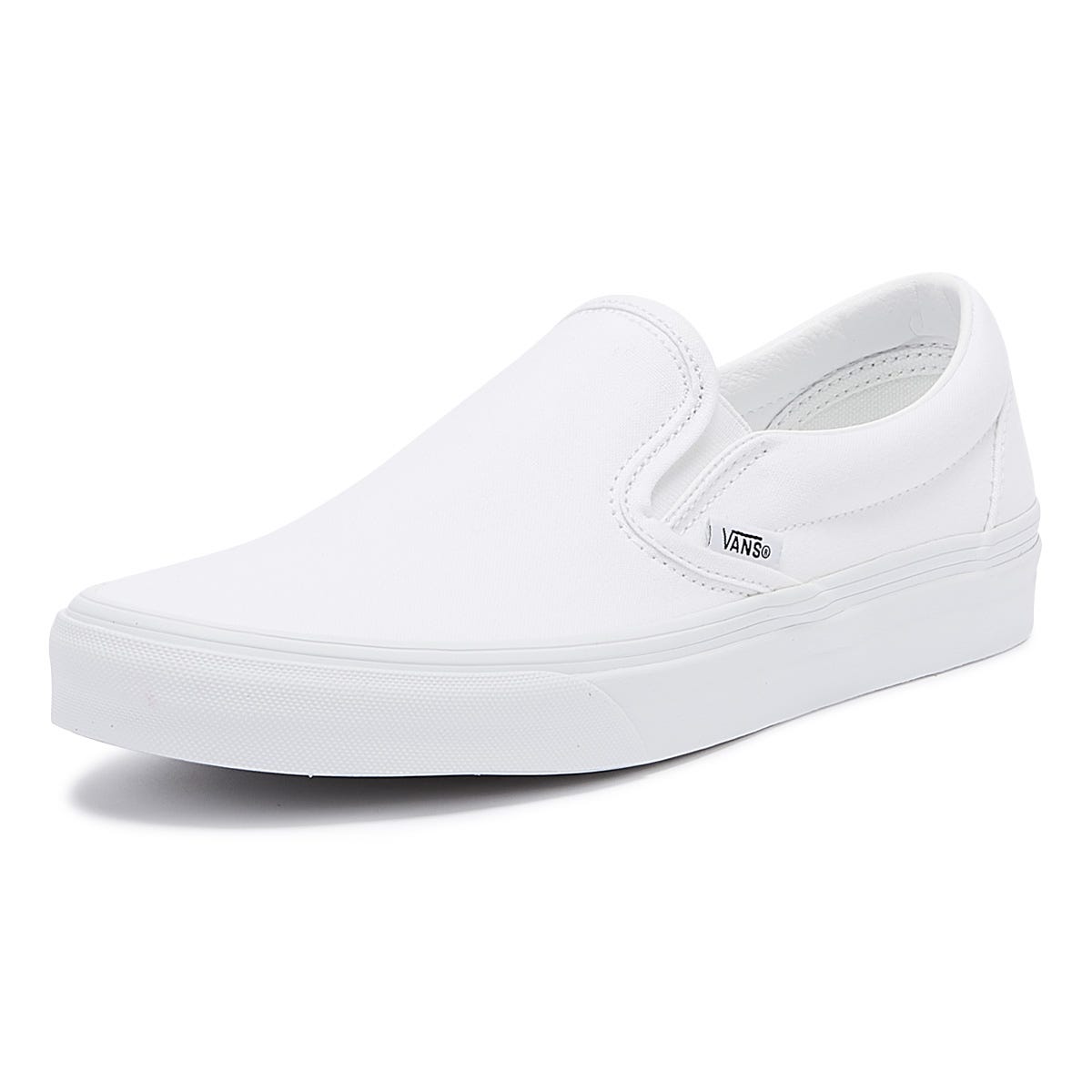 Vans Classic Slip on True White Canvas Sneakers