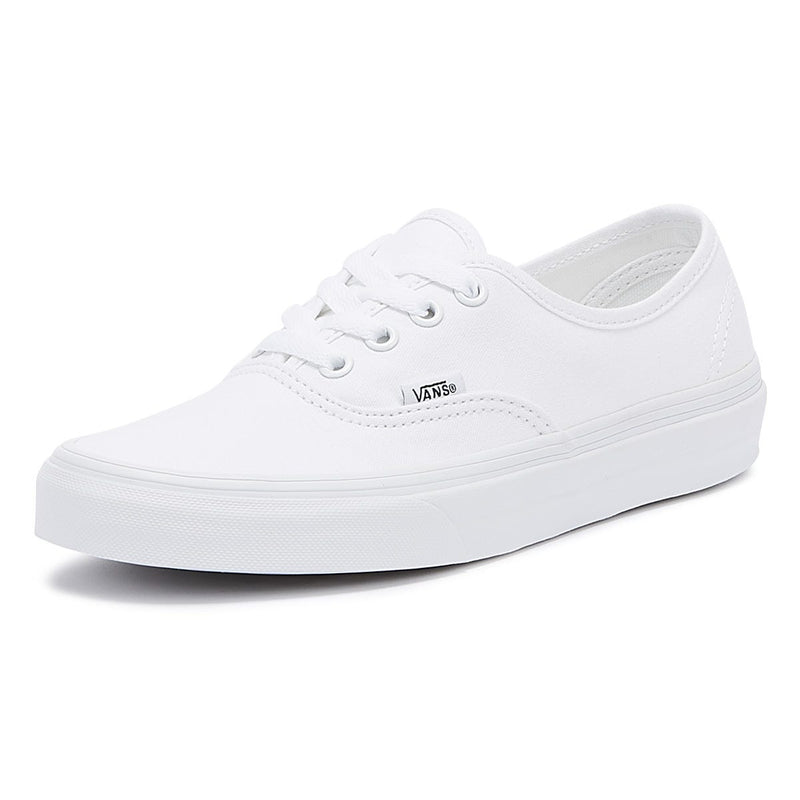 Vans Authentic Womens White Canvas Sneakers